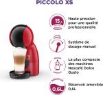 Krups Nescafé Dolce Gusto - Macchina da caffè a cialde Piccolo XS, rosso, macchina da caffè ultracompatta, multibevande, intuitiva, pressione 15 bar, modalità eco